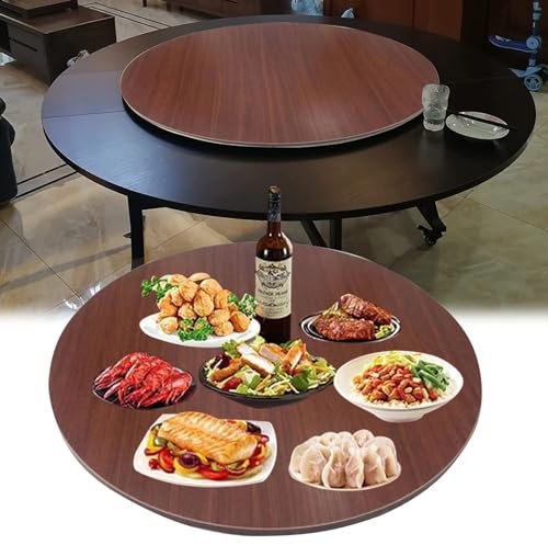 Plateau tournant, rotation à 360°, plateau de table rond, roulement manuel