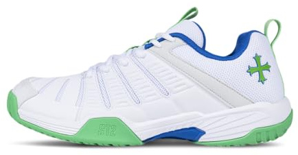 Teuton Sports ST2 Unisex All-Court Shoes: Lightweight, Breathable Sneakers for Tennis, Squash, Pickleball & More - Sizes 37-48 EUR (White, EU Schuhgrößensystem, Erwachsene, Numerisch, M, 41)
