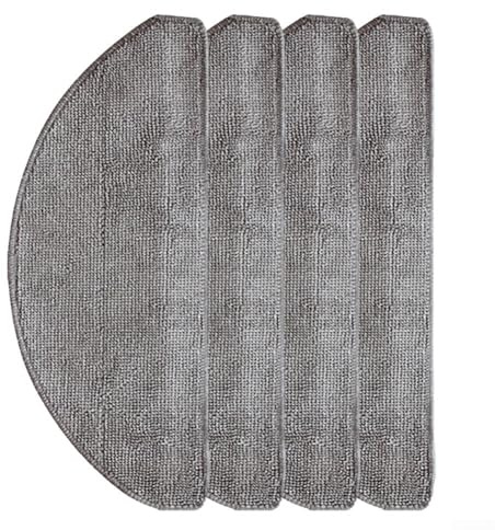 Donkivvy 4 Pack Microfiber Mop Cloths Replacement Mop Cloth Fits for Vyzzle D10 Robot Vacuum Cleaner Accessories, Washable Reusable Mop Cloth Pads(4 PACK)