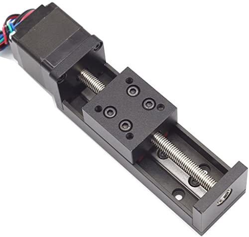 CEHJZQRPL Module de glissière linéaire 28 Micro Moteur Pas à Pas vis mère de précision Table électrique Rail de Guidage élévateur, 1 kit(T6*4,10mm)