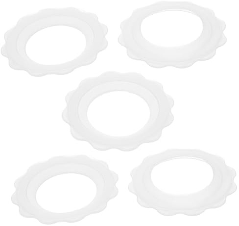 VANZACK 5 pièces Protection Anti-friction pour Allaitement Anneau Silicone Antidérapant Résistant Transpiration Protège-tétons Réutilisable pour Mamans Allaitantes à ou Déplacement