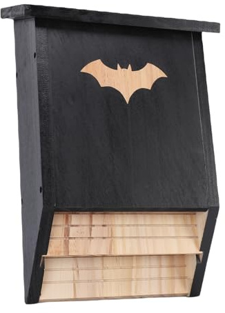 HEEPDD Fledermaus-Nistkasten, Fledermaushaus, Einfach zu Installierender Outdoor-Doppelkammer-Fledermaus-Nistkasten aus Holz für Garten, Hinterhof und Umweltfreundliche Räume, Aquakultur