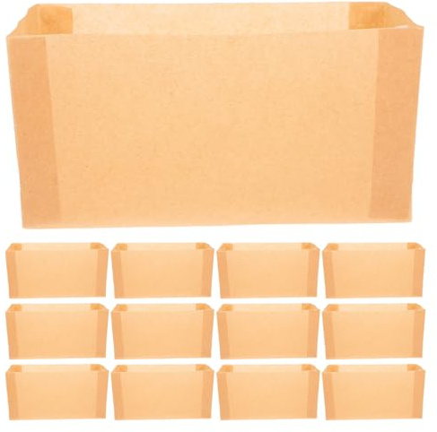 HEALEEP 50 Piezas 50 Moldes de Papel Kraft para Hornear Pan y Pasteles, Antiadherentes, Tamaño Pequeño, Desechables, Aptos para Horno y Congelador, Ideales para Repostería y Fiestas