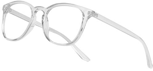 Jynnxa Blaulichtfilter Brille ohne Sehstärke Computerbrille mindert Augenbelastung Blaufilter Gaming Brille Transparent für Herren Damen
