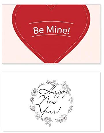 Valentinskarte Be Mine, Neujahrskarte, Gedenkbotschaft
