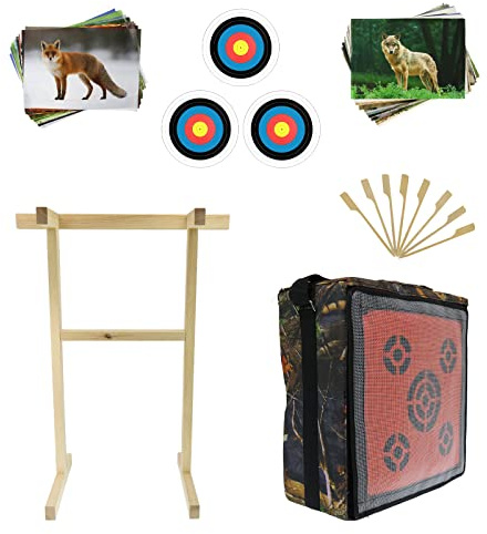 Einsteiger-Set * Stronghold X50 - Zielscheibe für Armbrüste - inkl. Ständer und Auflagen, umfangreiches Set, Zubehör für Pfeil und Bogen