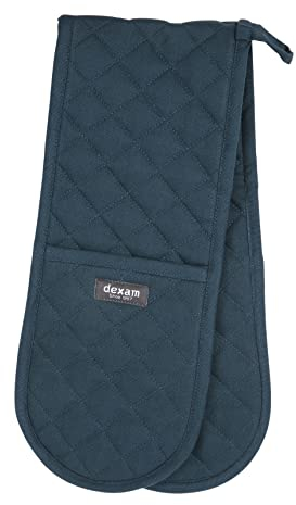 Love Colour Double Oven Gloves, Ink Blue