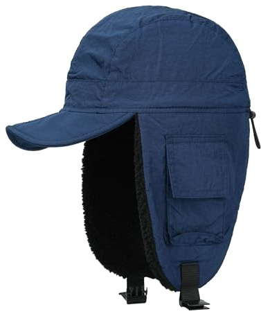 CLAPE Fliegermütze Wasserabweisend Unisex Wintermütze mit Ohrenklappen | Warme,Winddicht,Trappermütze für Herren,Damen,Kaltes Wetter,Ski,Snowboard,Radfahren,Outdoor