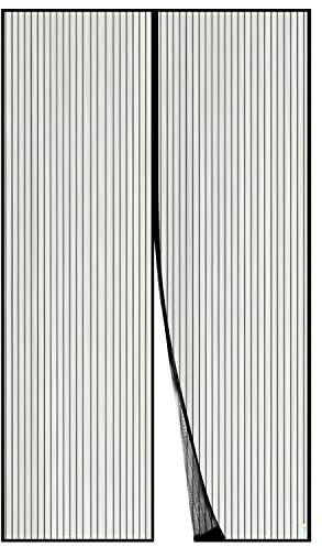 Apalus Fliegengitter Tür, Magnet Insektenschutz 130x240cm, Der Magnetvorhang Ist Ideal Für Die Balkontür, Kellertür und Terrassentür, Kinderleichte Klebemontage Ohne Bohren, Nicht Kürzbar