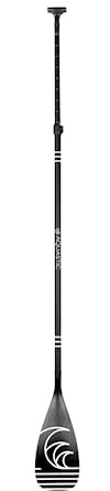 AQUASTIC, SUP Paddel 2-teilig verstellbare Länge von 170 bis 220 cm Aluminiumstange glasfaserverstärktes Riemenblatt robust schwarz AQS-SPD003