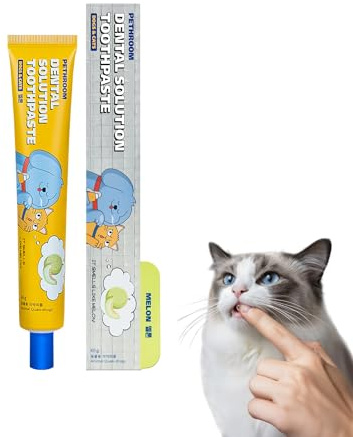 PETHROOM Pet Dental Toothpaste for Dogs & Cats – Fresh Breath & Plaque Control, Gentle Daily Dental Care – Melon Flavor, Net Wt 2.1 oz
