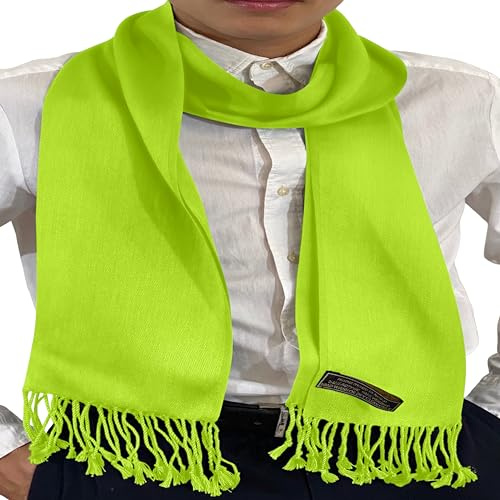 CJ Apparel Herren Einfarbiger Nepalesischer Schal für Herren Nackenwärmer (1er Pack)