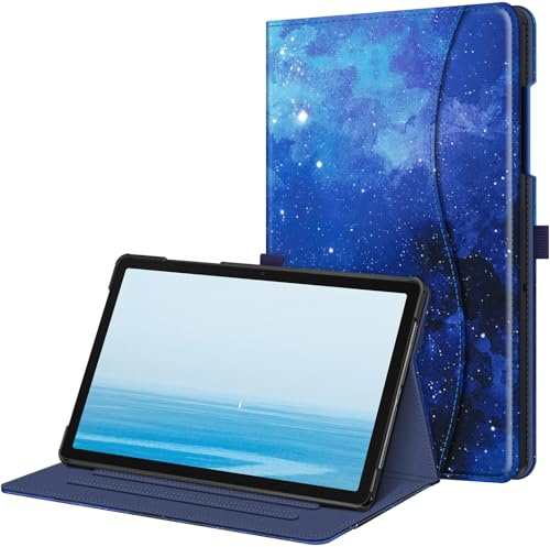 FINTIE Coque pour Samsung Galaxy Tab A11 Plus (A11+) 11 Pouces 2025 et Galaxy Tab A9 Plus (A9+) 11” 2023, Housse Folio et Multipositions, Etui avec Poche de Document, Ciel Étoilé