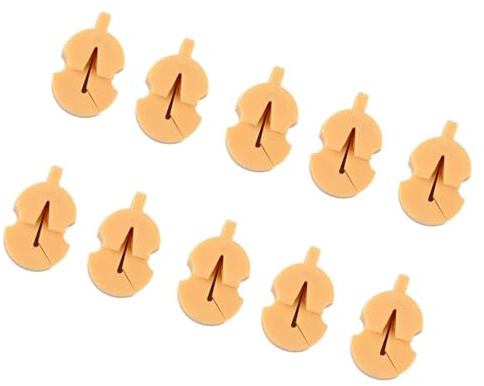 10 Stücke Gummi Violine Dämpfer Geige Schalldämpfer Violine Übung Dämpfer Schalldämpfer Lautstärke Violinen-Zubehörset