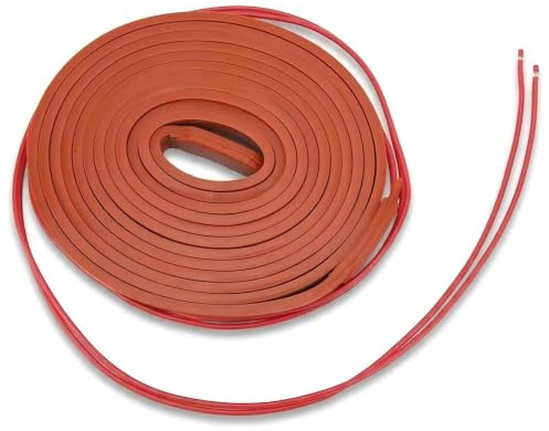 ANKROYU 15 x 3000 mm 120W Silikon-Heizband, wasserdicht flexibles automatisches Heizkabel für Klimakompressor, Luftkompressor, Motor, Tauchpumpe, Frostschutz (DC12V)