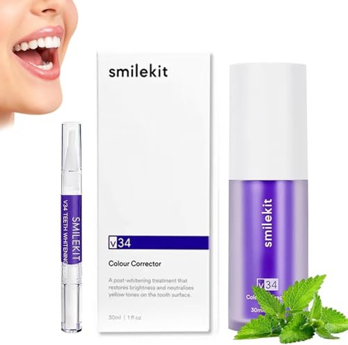 Purple Teeth Whitening Toothpaste, Lila Zahnpasta Weisse Zähne Lila Zahnaufhellung Purple Toothpaste Farbkorrektur Serum Zähne Colour Corrector Whitening Tooth Stain Removal