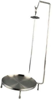 LOVIVER Soporte Vertical para Parrilla, Soporte para brochetas con Plato, Soporte para brochetas, Colgador para Kebab para exhibición, Parrilla para Carne,
