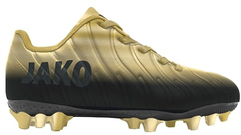 JAKO Unisex barn J-SFG Sweeper fotbollssko, Jet Black Rich Gold, 35 EU