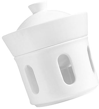 GRADENEVE Ciotola Multifunzione Ceramica Con Coperchio Scodella Decorativa Per Zuppa e Dessert Adatta Per Case e Ristoranti Fornitura Per Cottura Vapore e Servizio Elegante