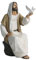 ShineOnAngel Estatua de Jesucristo con Paloma, Figura Religiosa Pintada a Mano, Estatua de Resina de Jesús sobre Roca de 7 Pulgadas para decoración Cristiana Moderna del hogar