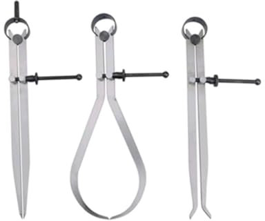 CHILDWEET 200-mm-federmessschieber-set 3-teiliger Teilungsmessschieber Kohlenstoffstahl Für Genaue Messung Und Übertragung