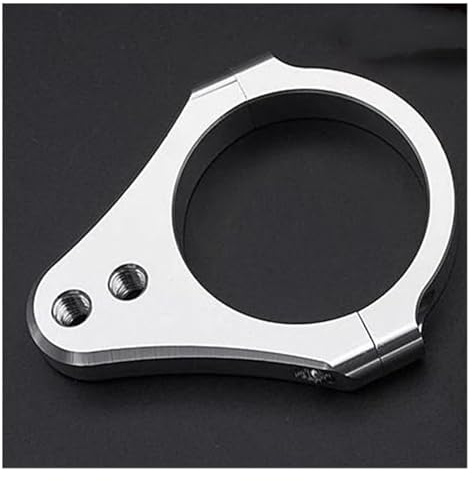 36 37 39 40 41 43mm Motorcycle Steering Damper Stabilizer Shock Frame Clamp Bracket Fork Mounting Forks Stabilizer Damper Steering Damper Motorcycle(Silver,39mm)