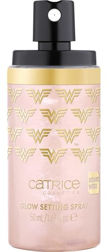 Catrice Cosmetics Wonder Woman Glow Setting Spray Spray Fixateur, Naturel, Brillant, Luminescent, Sensation de Rosée, 50 ml