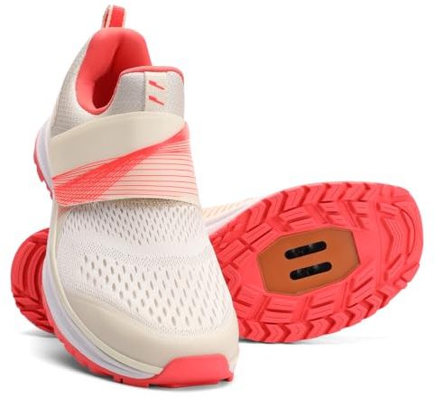 KOFUBOKE Damen Indoor Fahrradschuhe SPD Cleats Kompatibel Bequem Und Atmungsaktiv Rennradschuhe