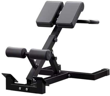 Hyperextension Römischer Stuhl – robuster, verstellbarer Rücken- und Bauchmuskeltrainer für Beinstärke, 5 Höhenoptionen, 150 kg Kapazität, ideal für Training zu Hause