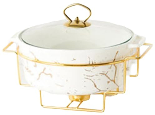 Eleeonora Ceramic Soup Tureen With Lid,Ceramic Soup Tureen,Traditional Clay Pot Cooking,Easy Clean,Large Capacity,Suitable For Refrigerator,Double Boiler,Dishwasher,Disinfection
