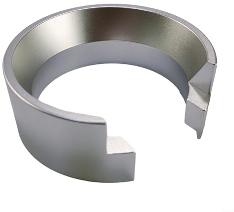 Imbuto in alluminio per dosaggio espresso da 58 mm per una produzione semplificata di portafiltro (argento)