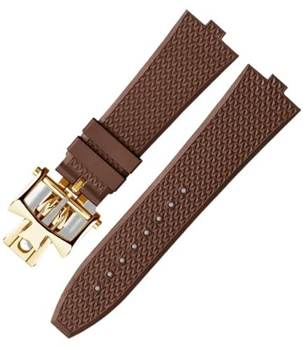 TQHGM Senior Fluorine Rubber for 5500V 7900 vc Convex Mouth 7mm wristwatches Band Watch Strap