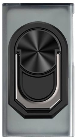 UOGNADGD Flexible Hülle + Ringhalter Kompatibel mit iPod Nano 7th Telefon-Schutzhülle mit Magnetischem Ständer Mechanischer Stil (Schwarzring)