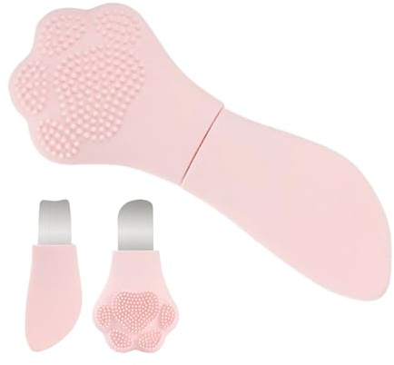 Raschiapori Detergente Esfoliante In Silicone A Doppia Punta | Pulitore Naso A Di Gatto Strumenti Facciali Scrubber Per Pre E Post Makeup Detergente Donne Fronte Naso Mento