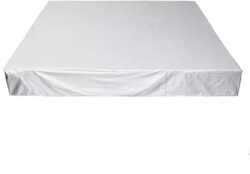 FUBESK Insulated Spa Cover for Swimming Pool, Waterproof Thermal Protection Replacement Protector for Pool Hard Covers, 210D Oxford Cloth, Silver