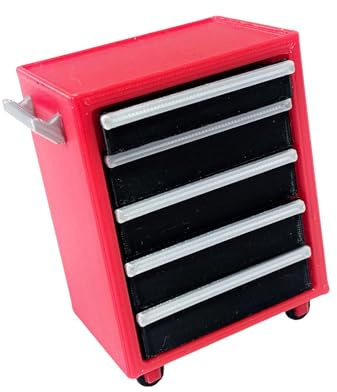 Sharplace Diorama d'armoire de garage à l'échelle 1:18, mini-armoire de rangement, accessoires d'atelier de réparation automobile compact simulé,