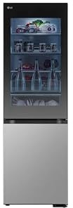 LG GBG5160CPY Kühl-/Gefrierkombination (349 L, Energieklasse C) mit InstaView, Smart Inverter Compressor, DoorCooling+, Food Cover, Silber