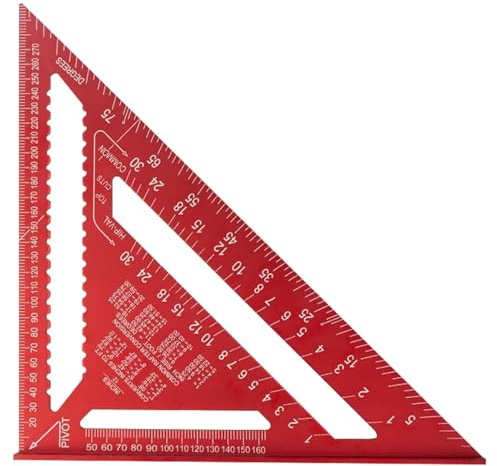 Triangolare Square – Scala metrica tecnica righello | Strumento di misurazione di precisione per carpenteria edilizia architettura geometria pratico