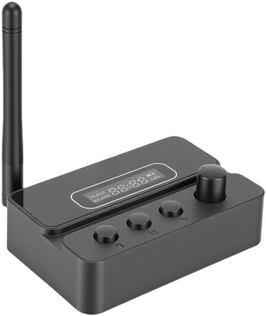 Sxhlseller Trasmettitore e Ricevitore Bluetooth 5.3 per TV e PC, Adattatore Audio Wireless con Interfaccia Ottica AUX e AV da 3,5 Mm per Stereo Domestico e di Altoparlanti