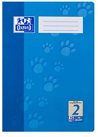 2x Oxford Junior Heft DIN A4, 2.Schuljahr, 90 g/qm, 16 Blatt [Spiral-bound]