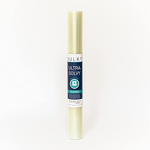 Sulky Ultra Solvy extra Starke wasserlösliche Folie transparent (transparent, 50 cm x 5 m)