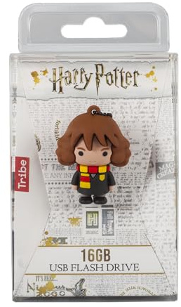 Tribe Clé USB 16 Go Hermione Granger. Mémoire Flash Drive originale Harry Potter, Tribe FD037502 noir