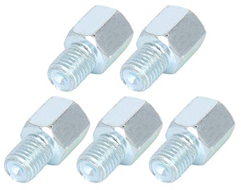 F FIERCE CYCLE 5Stk. M8 Rechtsgewinde auf M10 Rechtsgewinde Motorrad Rückspiegel Adapter