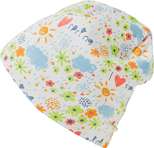 Sterntaler Mädchen Spring Beanie-Mütze, Ecru, 45, 1412253