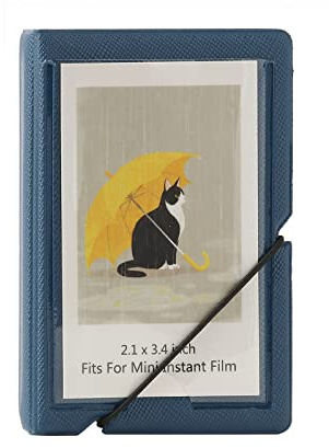 GoldBarley 2x3 Instax Mini Photo Album, 28 Pockets. Marine Blue, 1PK