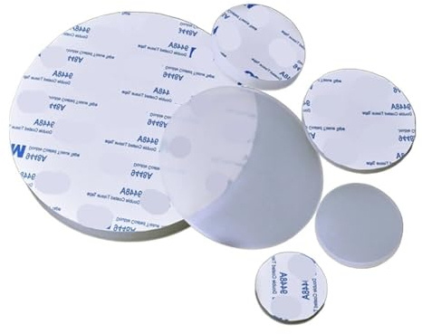 10 pièces solides ronds en caoutchouc de Silicone feuilles tampons 0.5/1mm d'épaisseur blanc 3M joints d'étanchéité auto-adhésifs anti-dérapant amortisseur Dia 2mm-100mm ( Color : 10Pcs , Size : 20mm