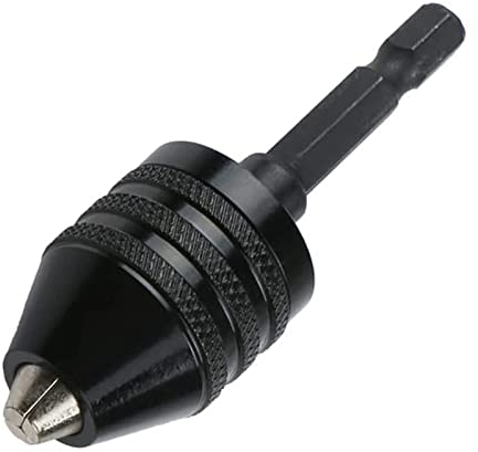 Bestgle 0.3-8mm Sechskant 1/4 Schnellspannbohrfutter-Adapter mit 3 Backen für Umrüstwerkzeug