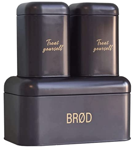 Moda paneras Panera de Metal de lujo, soporte para pan con contenedor de almacenamiento con tapa, cubo para pan de almacenamiento de pan, panera de gran capacidad hermoso Generoso