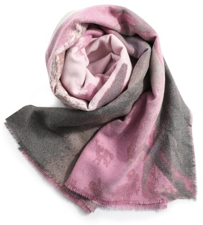 Superora Damen Gedruckt Schals Herbst Winter Stola Florales Muster 190*65CM | Weiche Warm Gedruckter Langer Schal Scarf Multicolour