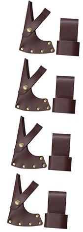 ABOOFAN 4sätze Leder Axtschutzhülle Für Outdoor-aktivitäten Robust Und Langlebig Schützt Ihre Werkzeuge Vor Beschädigungen Für Camping Jagd Und Mehr Mit Handwerklicher Verarbeitung